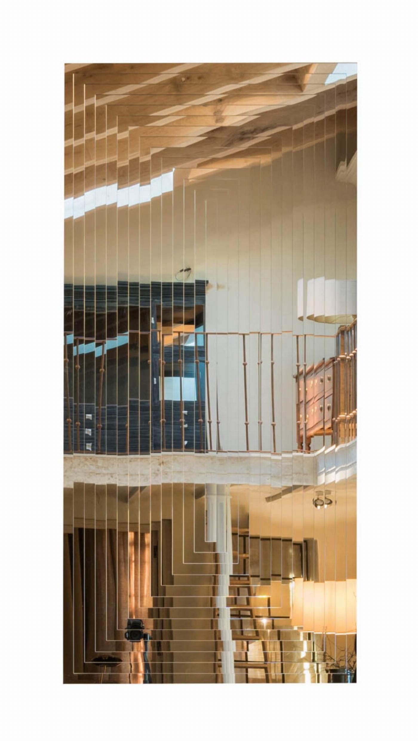 Pirámide especular vertical