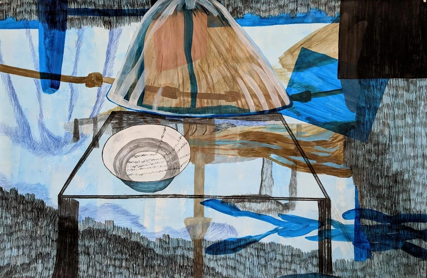 Interior azul