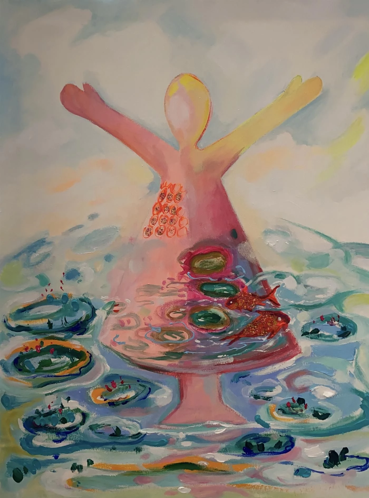 Fille aux poissons