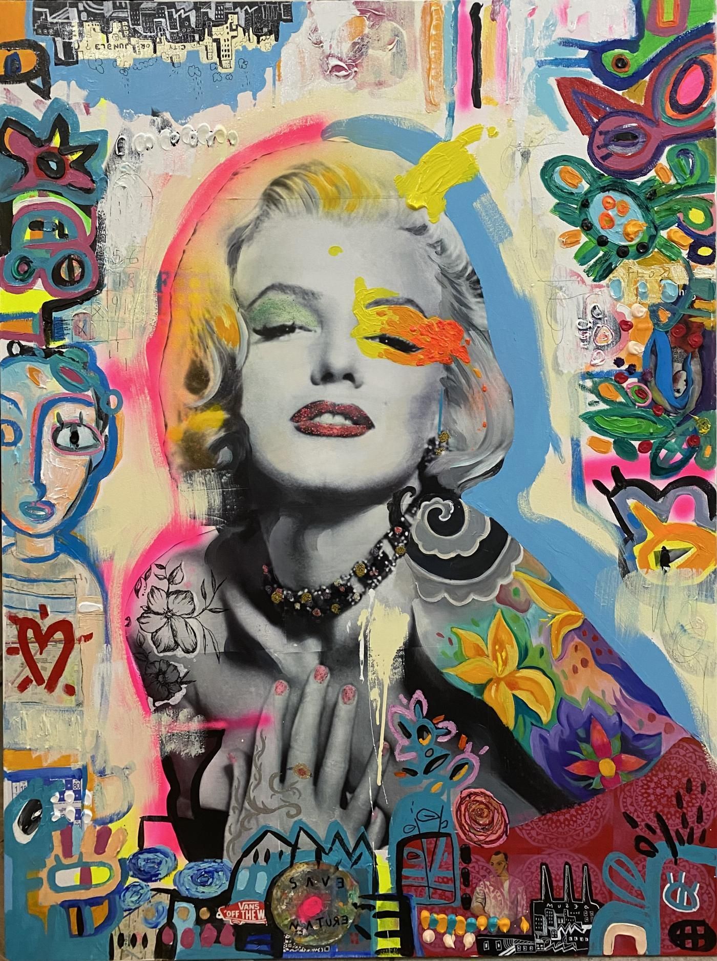 Marilyn y Niño con Corazón| Xavi García