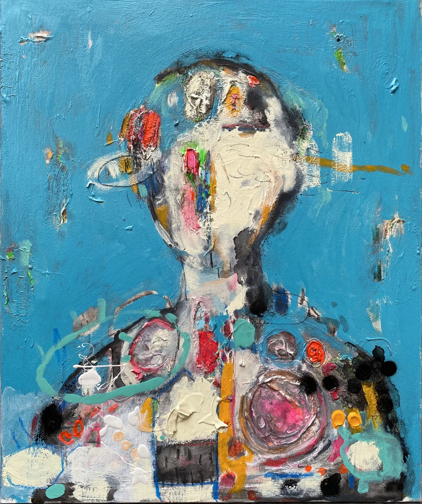 Retrato sobre azul | Xavi García