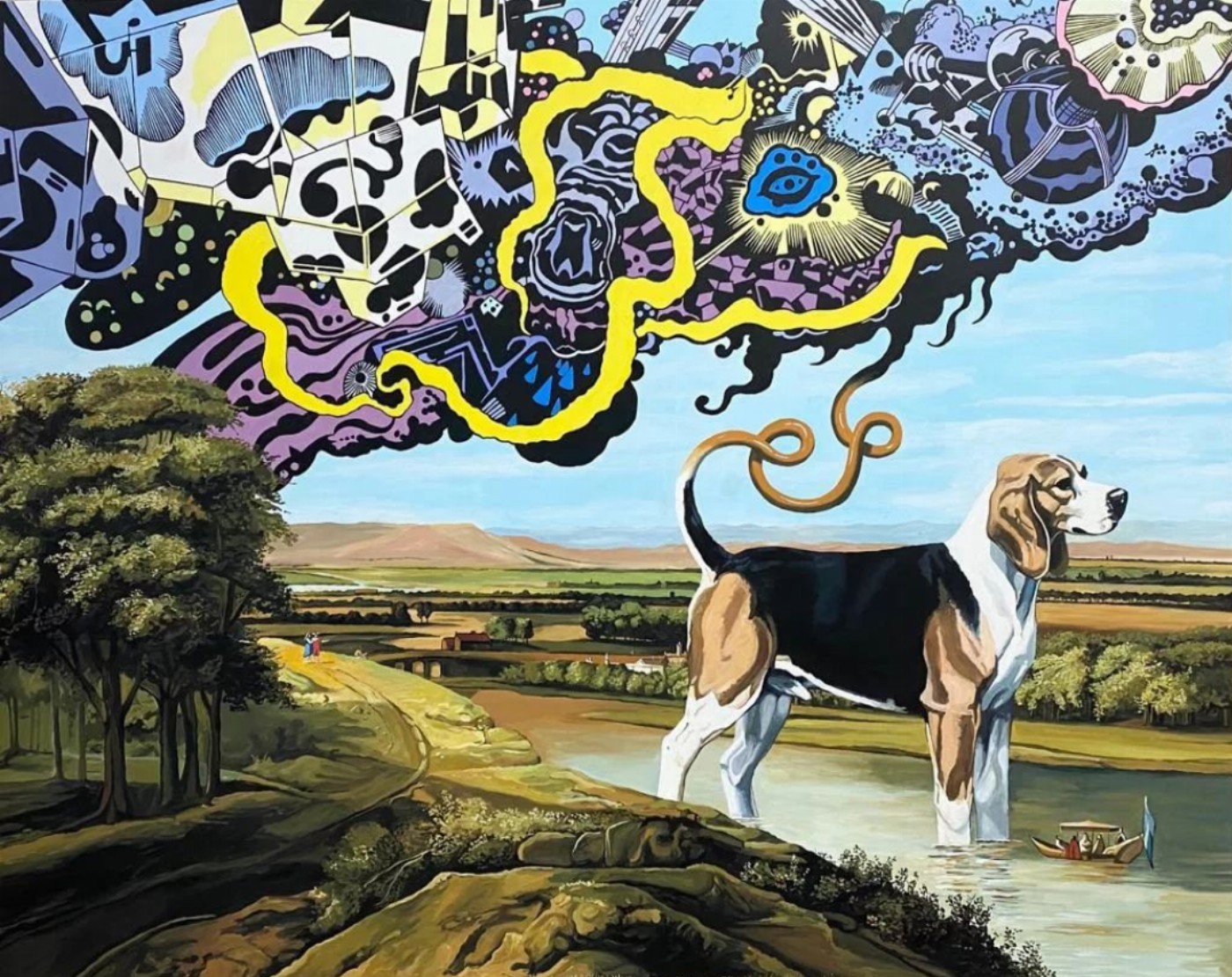 Perro psicodélico