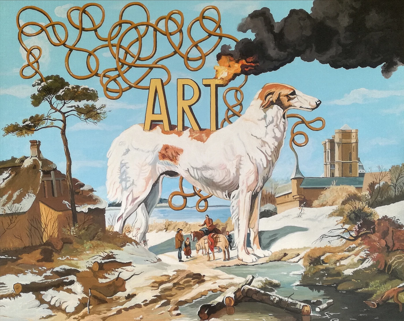Perro artístico