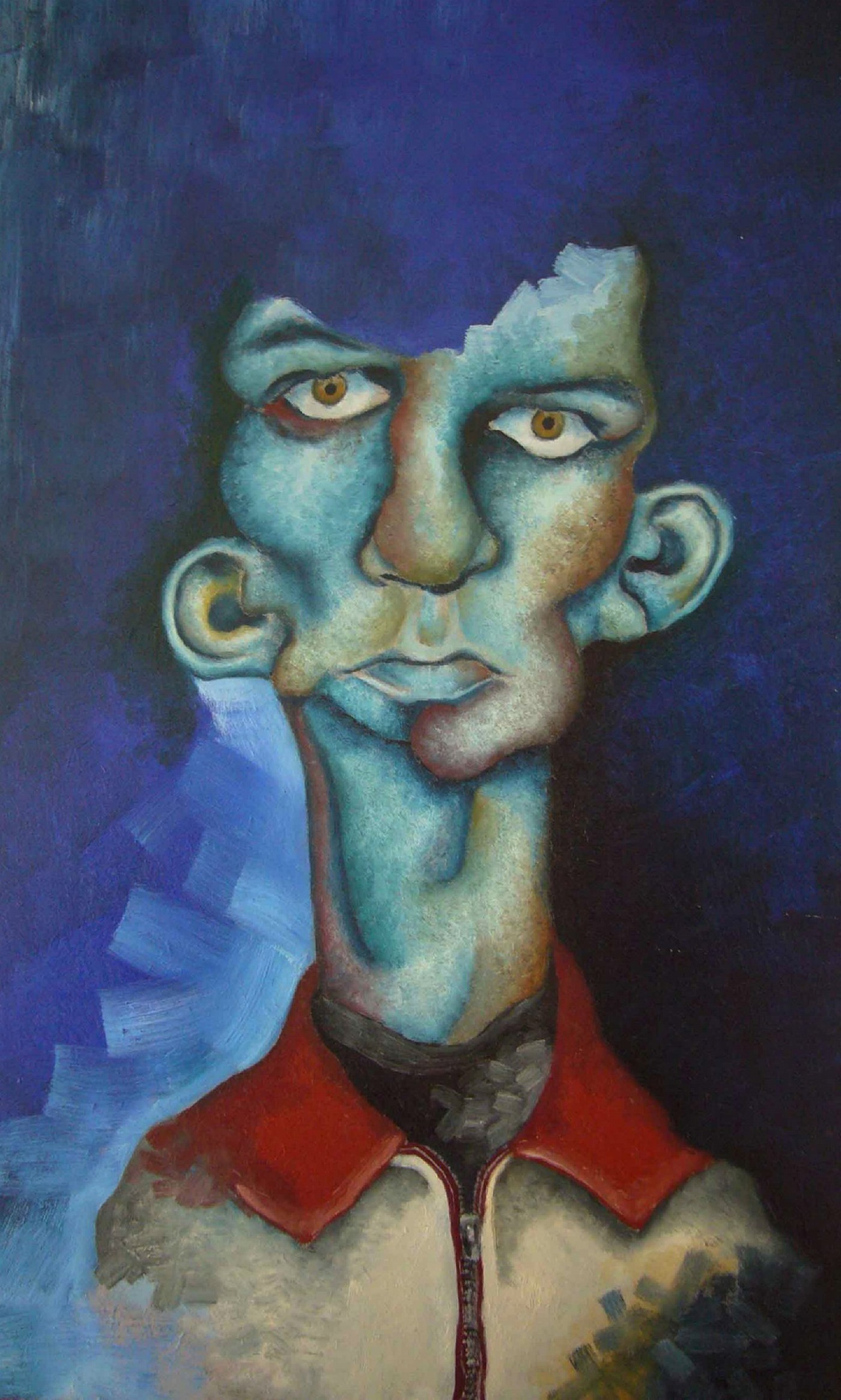 Blue man