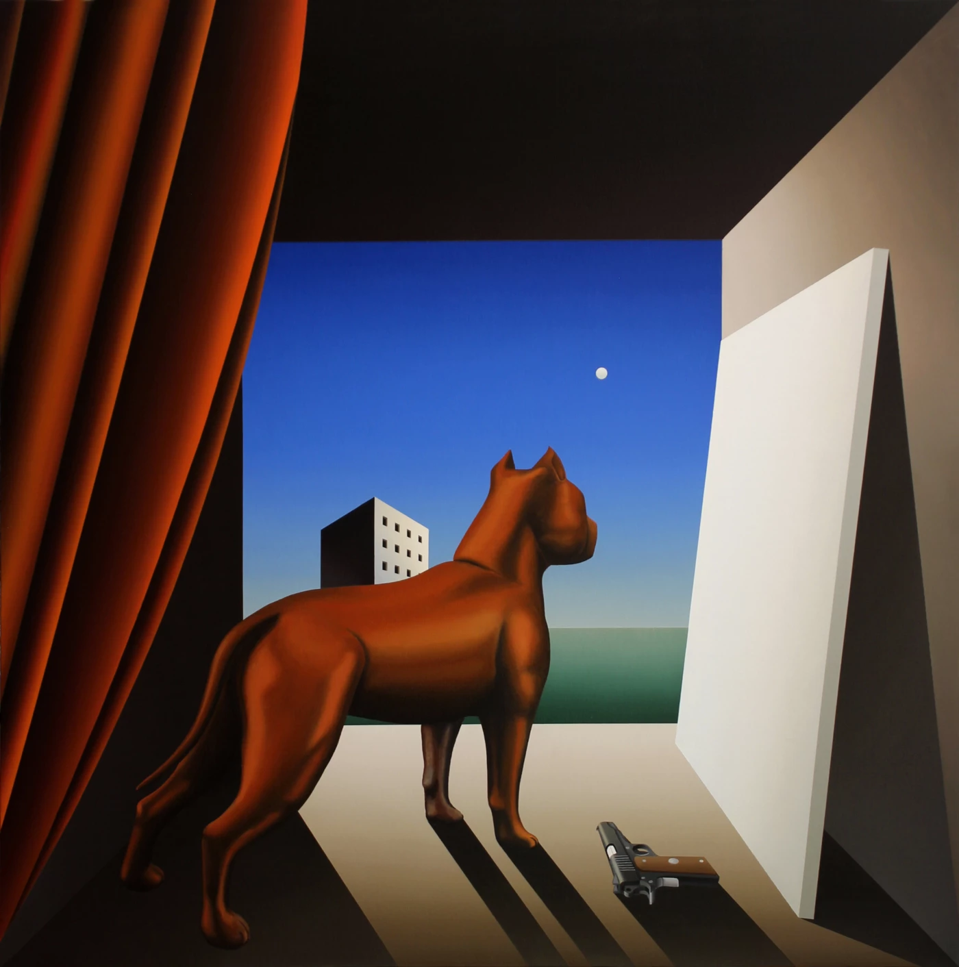 Artist, dog and gun| Illan Arguello