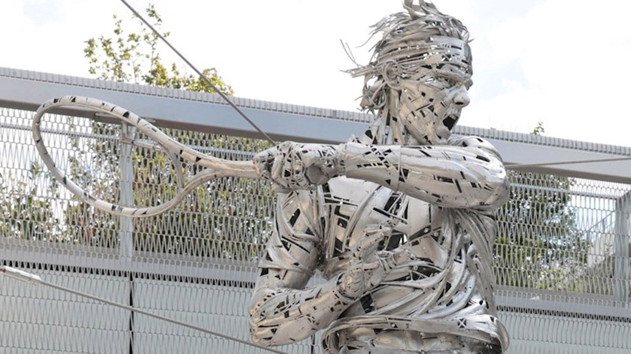 Escultura de Rafa Nadal en Roland Garros | Jordi Díez