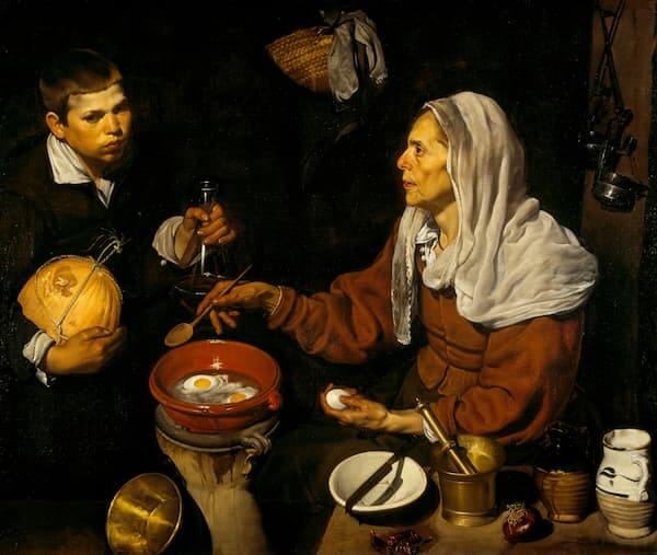 Vieja friendo huevos | Diego Velázquez