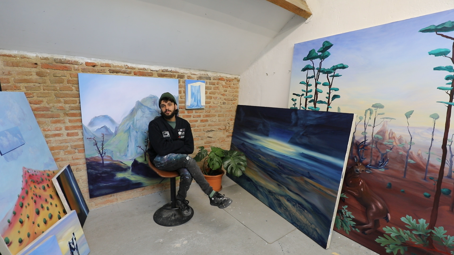 Pablo Álvarez en su estudio