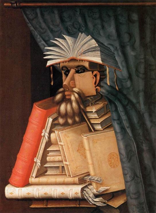 El bibliotecario | Giuseppe Arcimboldo