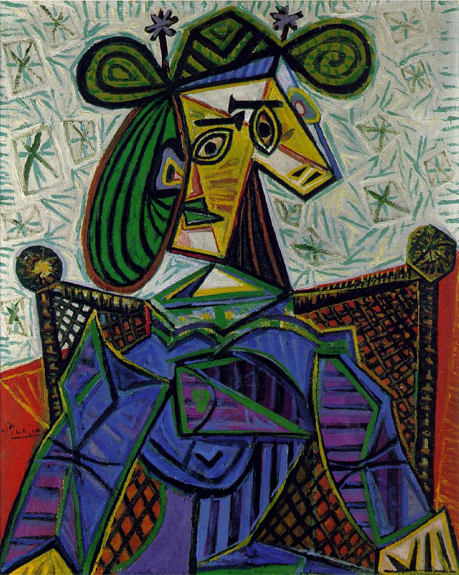Mujer sentada en un sillón | Pablo Picasso